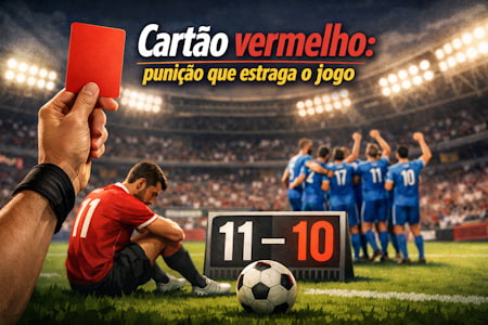 Cartão vermelho: punição que estraga o jogo